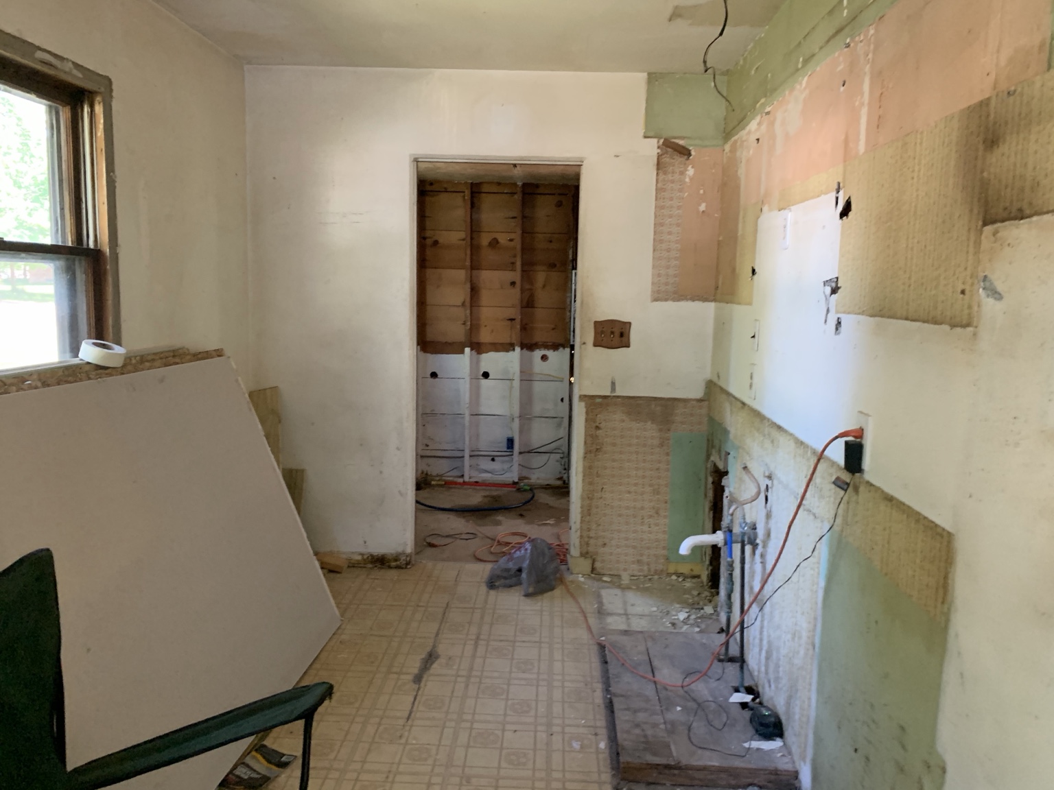 Kitchen during demolition