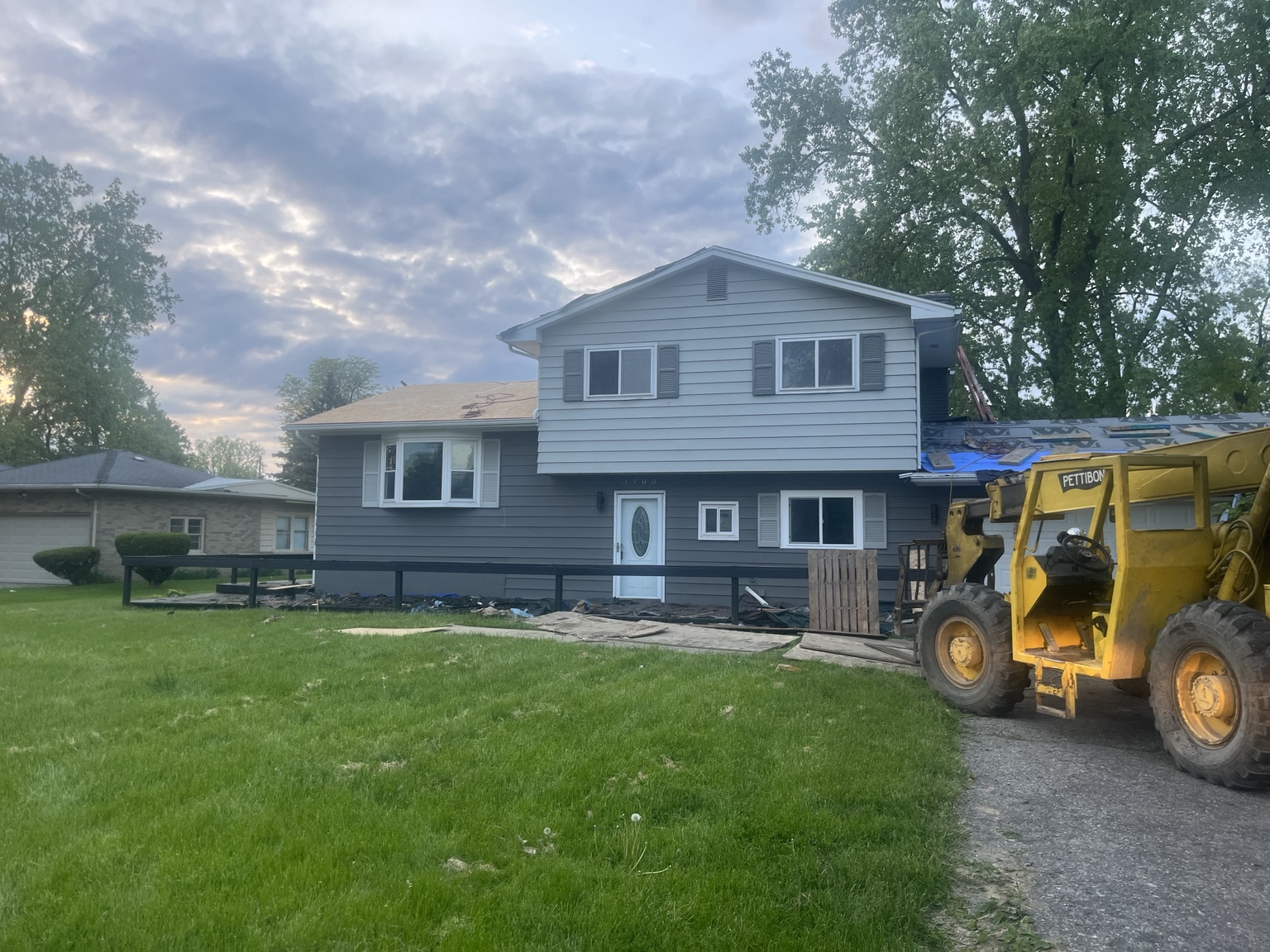 Renovated exterior near completion