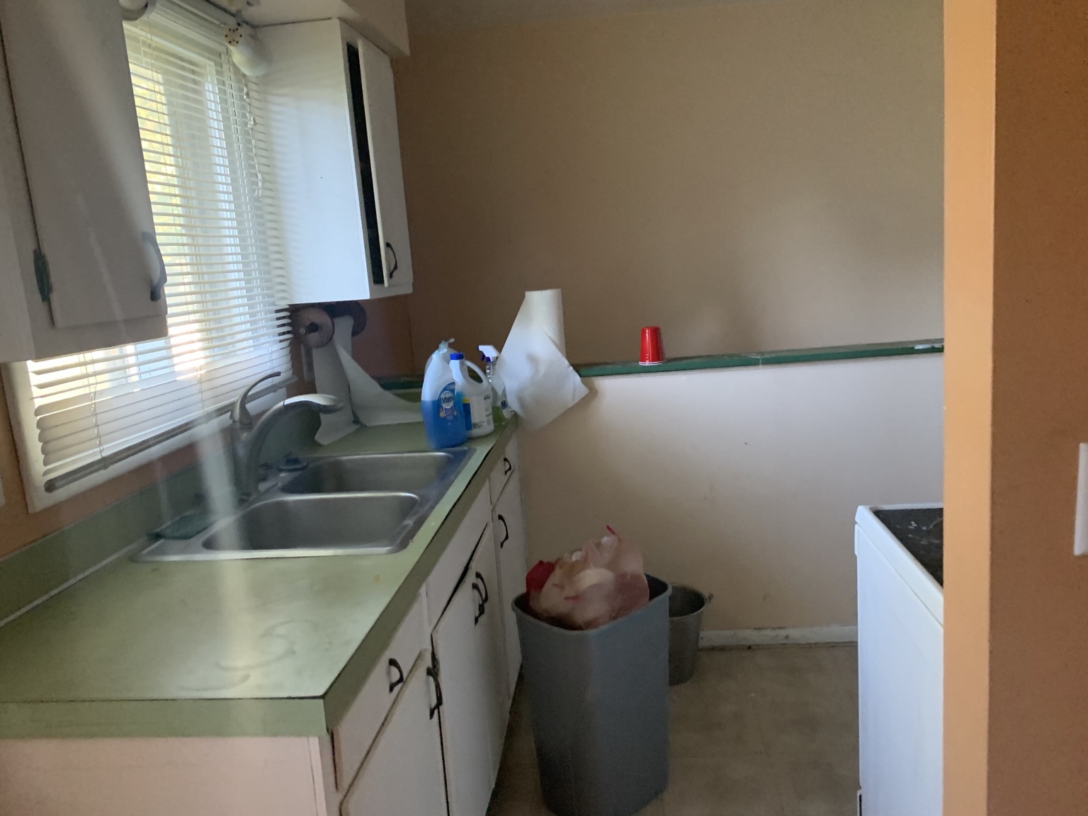 Kitchen before rehabilitation
